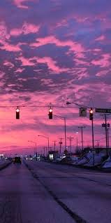 The great collection of purple sunset wallpaper for desktop, laptop and mobiles. Purple Sunset Vibes Sky Aesthetic Aesthetic Backgrounds Scenery Wallpaper