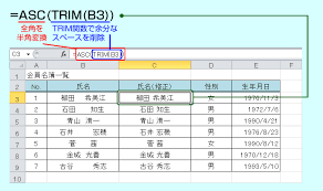 Asc関数 全角文字を半角文字の変換 Excel関数 早わかりweb