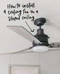 How To Install A Ceiling Fan On