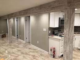 Basement support beam ideas archives how to repair a load bearing post diy basement i beam off center newbasement support beams diy before and after barron designsbasement pole covers how to hide or. Basement Columns Covered In Driftwood Faux Wood Workshop