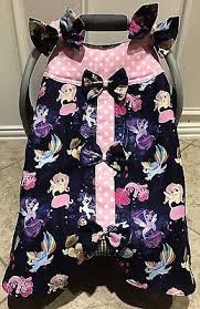 My Little Pony With Bows Handmade Baby Infant Car Seat Canopy Ebay Baby Carseat Canopy Baby Car Seats Handmade Baby