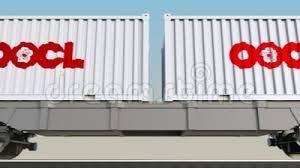 Orient overseas container line (m) sdn bhd (company no.: Railway Transportation Of Containers With Orient Overseas Container Line Oocl Logo Editorial 3d Rendering 4k Clip Stock Footage Video Of Corporate Popular 89800824