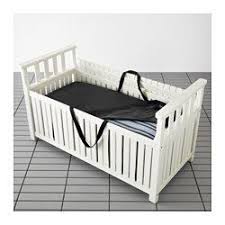 Angso Tostero Bench With Storage Bag Outdoor Black Brown Stained Black Brown Stained Ikea Ikea Garden Storage Ikea Outdoor Garden Storage Bench