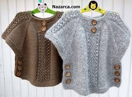 Kedi Tirmigi Modelli Panco Yelek Modeli Nazarca Com 2020 Baby Knitting Patterns Orgu Ponchos