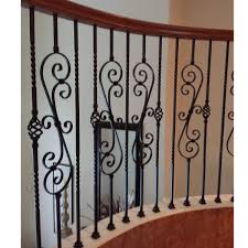 Get it as soon as thu, dec 10. 5 Pack Satin Black Stair Railing Scroll Wrought Iron Balusters 1 2 Iron Baluster Skinny Scroll Stair Parts Hollow Metal Spindles Balusters Bonsaipaisajismo Building Supplies