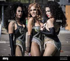 The Thailand Ladyboy Superstars Cabaret held a photo call ahead of their  performance in the Cabaret Big Top at Fox Studios on May 25, 2016, in  SYDNEY, AUSTRALIA Stock Photo - Alamy