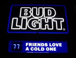 Bud Light Beer Cave Led Sign