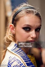 Leslie Nix appears along the front row at the Libertine Fall 2011... News  Photo