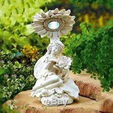 Solar Led Decorative Fairy Angel Light Outdoor Garden Ornament Table Top Statue