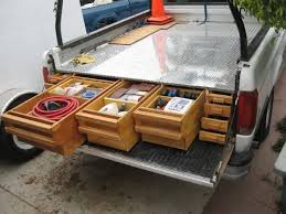 Portable tool boxes with wheels and extendable handles make it easier to transport heavier tools. 19 Diy Truck Bed Storage Plans You Can Build Easily
