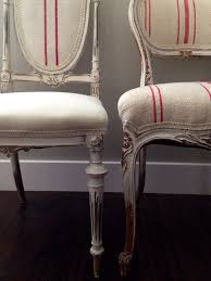 French Antique Chairs Upholstered In European Grains Sacks Painted And Upholstered By Andrea Duffy Up Antique French Chairs Upholstered Chairs Antique Chairs