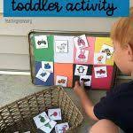 A good activity for young kids. Color Matching Game For Toddlers Teaching Mama