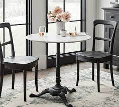 Shop for indoor bistro table set online at target. Rae Round Marble Pedestal Bistro Dining Table Pottery Barn