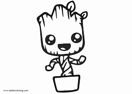 Full of actions, these movies are super funny! Baby Groot Coloring Page Inspirational Baby Groot Coloring Pages Free Printable Coloring Pages Coloring Pages Inspirational Coloring Pages Baby Groot