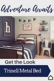 Adventure Awaits With The Trinell Metal Bed Create A Bedroom Oasis For Your Child With A Clean Color Palette Of White Boys Bedrooms Big Boy Room Boy S Room