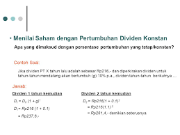Contoh Soal Dividen Saham Dan Jawabannya Contoh Soal Terbaru