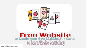 We did not find results for: Free Website To Create Your Own Multidecker Cards To Learn Revise Vocabulary Blog De Cristina