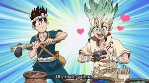 dr stone episode 7 2 million years of human evolution i drink and watch anime anime stone manga anime