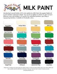 General Finishes Milk Paint Color Chart