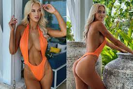 Veronika Rajek leaves fans stunned with 'barely on' orange swimsuit pics 