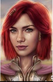 Human Red Hair Young Female Woman Female Dwarf Character Portraits Portrait