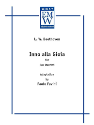 Inno Alla Gioia Hymn To Joy Edizioni Musicali Wicky