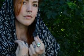 Tribal Silver Septum Abalone Shellpyramid