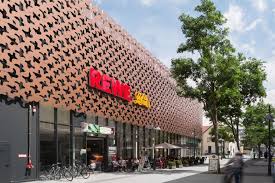 eingang rewe bad kreuznach neubau eines nahversorgungszentrums mit parkhaus parkhaus rewe neubau
