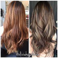 Before Vs After Colour Correction I Did On My Client Vanida She Came In With Very Brassy Orange Ha Oliviahuy Color Correction Hair Beliage Hair Brassy Hair