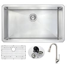 30 single bowl undermount combo stainless steel kitchen sink small radius. Home Improvement Sinber 30 Undermount 16 Gauge Single Bowl Stainless Steel Kitchen Sink Plumbing Fixtures
