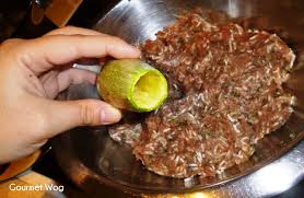 Stab the eggplant like it's julius caesar, put it in a dish to catch the juices, throw it in a toaster oven @400f for 45 minutes. Zucchini Gourmet Wog