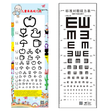 Usd 6 34 Standard Childrens Eye Chart Wall Charts National