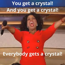 You Get A Crystal Crystal Healing Quotes Crystals Bones Funny
