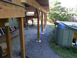 For end post, am planning on attaching it (4x4 pt) to the edge of a concrete block wall. Build A Deck Without Digging Holes Using A Deck Post Base And Post Anchor Ozco Building Products