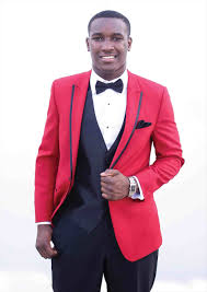 Black And Red Prom Tux Black And Red Prom Tux With Images Red Tux Prom Prom Tux Black And Red
