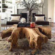 Driftwood Table Is A Kind Of Table Which Has A Different Appearance From The Other Tables About Rustic Furniture Design Tree Stump Furniture Diy Coffee Table