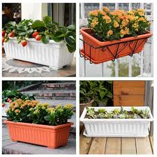 Suitable for urban apartments and suburban homes alike, this little transformation can add permanent colour to the room and is perfect. 3 Packs White Flower Window Boxes Plastic Household Rectangular Vegetable Planters For Windowsill Garden Yard Porch Flower Pots Planters Aliexpress