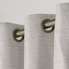 Coconut raw silk curtain $106.99. Raw Silk Blackout And Thermal Dove Grey Single Curtain Panel 54 In X 96 In Lw8959 07 5596 Rona