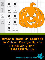 Follow along with us and learn how to draw a 3d jack o lantern! Draw A Jack O Lantern In Cricut Design Space Using The Shapes Tools Maple Tree Makery