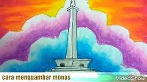 Peningkatan kreativitas melalui kegiatan mencetak pada kelompok b di tk pertiwi caturharjo. Cara Menggambar Monas How To Draw Monas Jakarta Youtube