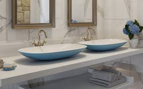 Weitere ideen zu badezimmer, badezimmerideen, badezimmer bilder. áˆ Aquatica Coletta B Stein Badezimmer Waschbecken Aussen Jaffa Blau Innen Weiss Buy Online Best Prices