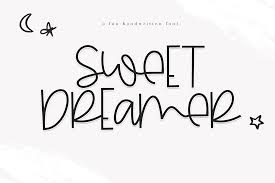 From middle english scrit, borrowed from old french escrit, from latin scriptum (something written), from scrībō (write). Sweet Dreamer A Fun Mismatched Font 154830 Regular Font Bundles Handwritten Fonts Kid Fonts Types Of Lettering