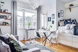 Living Room Bed Apartment Interior Arranging Bedroom Furniture Apartment Layout