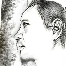 Setelah itu buat bidang kepala, telinga dan rambut. Seni Sketsa Wajah Home Facebook