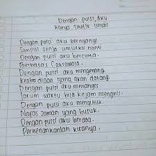 1 Apakah Alasan Kalian Memilih Puisi Dari Pengarang Tersebut 2 Tuliskan Kesan Kesan Kalian Brainly Co Id