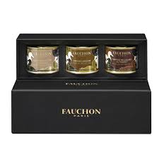 Coffret 3 Terrines A Base De Foie Gras Fauchon Foie Gras Emballage De Miel Bloc De Foie Gras