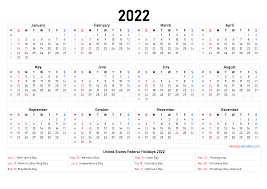 Free Printable 2022 Calendar 6 Templates In 2020 Yearly Calendar Template Calendar Printables Printable Calendar