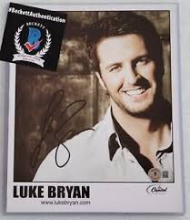 Luke Bryan Signed