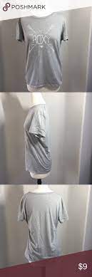 3 For 15 Nwot Roxy Light Grey Surf Tee Xl Surf Tee Roxy Tops Clothes Design