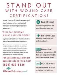 This will typically require some additional training and. 12 Best Wound Care Certification Ideas Wound Care Care Wind